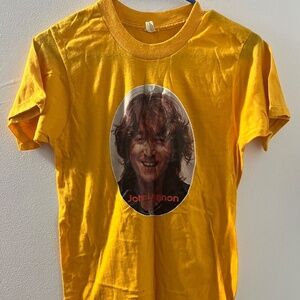 John Lennon Vintage Shirt - Genuine Tee from the 70s, Size Small/Medium, Beatles